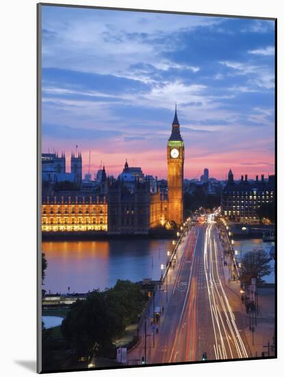 Big Ben, Houses of Parliament and Westminster Bridge, London, England, Uk-Jon Arnold-Mounted Photographic Print