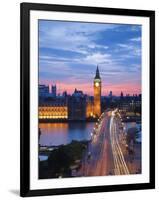 Big Ben, Houses of Parliament and Westminster Bridge, London, England, Uk-Jon Arnold-Framed Photographic Print