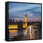 Big Ben, Houses of Parliament and Westminster Bridge, London, England, Uk-Jon Arnold-Framed Stretched Canvas