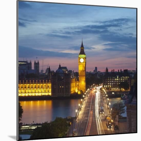 Big Ben, Houses of Parliament and Westminster Bridge, London, England, Uk-Jon Arnold-Mounted Photographic Print