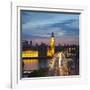 Big Ben, Houses of Parliament and Westminster Bridge, London, England, Uk-Jon Arnold-Framed Photographic Print