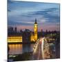 Big Ben, Houses of Parliament and Westminster Bridge, London, England, Uk-Jon Arnold-Mounted Photographic Print