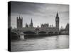 Big Ben, Houses of Parliament and Westminster Bridge, London, England, Uk-Jon Arnold-Stretched Canvas