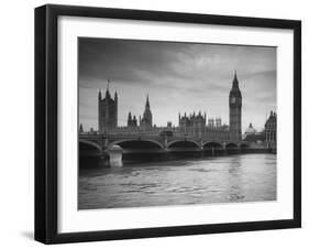Big Ben, Houses of Parliament and Westminster Bridge, London, England, Uk-Jon Arnold-Framed Photographic Print