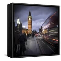 Big Ben, Houses of Parliament and Westminster Bridge, London, England-Jon Arnold-Framed Stretched Canvas