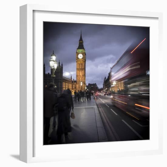 Big Ben, Houses of Parliament and Westminster Bridge, London, England-Jon Arnold-Framed Photographic Print