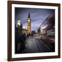 Big Ben, Houses of Parliament and Westminster Bridge, London, England-Jon Arnold-Framed Photographic Print