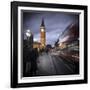 Big Ben, Houses of Parliament and Westminster Bridge, London, England-Jon Arnold-Framed Photographic Print