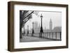 Big Ben & Houses of Parliament, Black and White Photo-tkemot-Framed Photographic Print