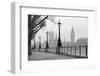 Big Ben & Houses of Parliament, Black and White Photo-tkemot-Framed Photographic Print