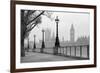 Big Ben & Houses of Parliament, Black and White Photo-tkemot-Framed Photographic Print