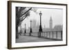 Big Ben & Houses of Parliament, Black and White Photo-tkemot-Framed Photographic Print