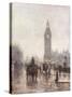 Big Ben in Half Light-Rose Barton-Stretched Canvas