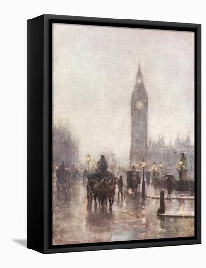 Big Ben in Half Light-Rose Barton-Framed Stretched Canvas