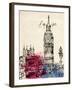 Big Ben in Pen-Morgan Yamada-Framed Art Print