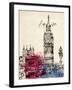 Big Ben in Pen-Morgan Yamada-Framed Art Print