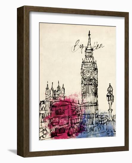 Big Ben in Pen-Morgan Yamada-Framed Art Print