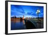 Big Ben London at Night-aslysun-Framed Photographic Print