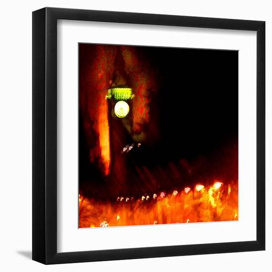 Big Ben Night, London-Tosh-Framed Art Print