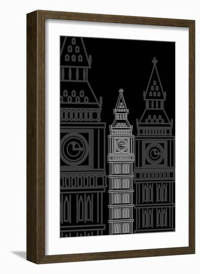 Big Ben Night-Cristian Mielu-Framed Art Print