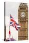 Big Ben or Great Bell, Palace of Westminster, Houses of Parliament, London, England.-Michael DeFreitas-Stretched Canvas