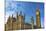 Big Ben, Parliament, and Lamp Post, Westminster, London, England.-William Perry-Stretched Canvas