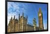 Big Ben, Parliament, and Lamp Post, Westminster, London, England.-William Perry-Framed Photographic Print