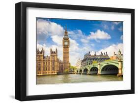 Big Ben & Parliament London-null-Framed Art Print