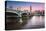 Big Ben, Queen Elizabeth Tower and Wesminster Bridge Illuminated at Dawn, London, United Kingdom-anshar-Stretched Canvas