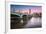 Big Ben, Queen Elizabeth Tower and Wesminster Bridge Illuminated at Dawn, London, United Kingdom-anshar-Framed Photographic Print