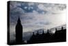 Big Ben Silhouette, London-Felipe Rodriguez-Stretched Canvas