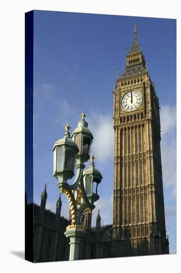 Big Ben Stopped, Palace of Westminster, London, 2005-Peter Thompson-Stretched Canvas