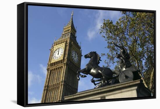 Big Ben stopped, Palace of Westminster, London, 2005-Unknown-Framed Stretched Canvas