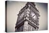 Big Ben, the Bell of the Clock close Up. the Famous Icon of London, England, the Uk. Black and Whit-Michal Bednarek-Stretched Canvas