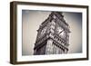 Big Ben, the Bell of the Clock close Up. the Famous Icon of London, England, the Uk. Black and Whit-Michal Bednarek-Framed Photographic Print