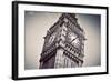 Big Ben, the Bell of the Clock close Up. the Famous Icon of London, England, the Uk. Black and Whit-Michal Bednarek-Framed Photographic Print