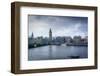 Big Ben (the Elizabeth Tower) and Westminster Bridge on a winter's morning, London, England, United-Fraser Hall-Framed Photographic Print