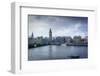 Big Ben (the Elizabeth Tower) and Westminster Bridge on a winter's morning, London, England, United-Fraser Hall-Framed Photographic Print