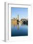 Big Ben, the Palace of Westminster, UNESCO World Heritage Site, and Westminster Bridge, London, Eng-Fraser Hall-Framed Photographic Print