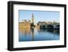 Big Ben, the Palace of Westminster, UNESCO World Heritage Site, and Westminster Bridge, London, Eng-Fraser Hall-Framed Photographic Print