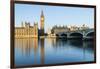 Big Ben, the Palace of Westminster, UNESCO World Heritage Site, and Westminster Bridge, London, Eng-Fraser Hall-Framed Photographic Print