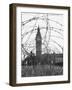 Big Ben Through Barbed Wire, Ca. 1940-null-Framed Photographic Print