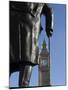 Big Ben Through Statue of Sir Winston Churchill, Westminster, London-Amanda Hall-Mounted Photographic Print