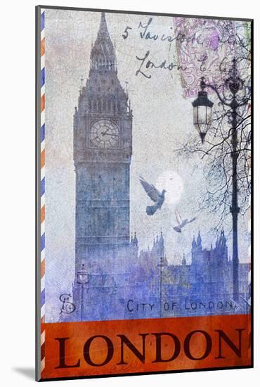 Big Ben Tower, London-Chris Vest-Mounted Art Print