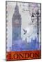 Big Ben Tower, London-Chris Vest-Mounted Art Print