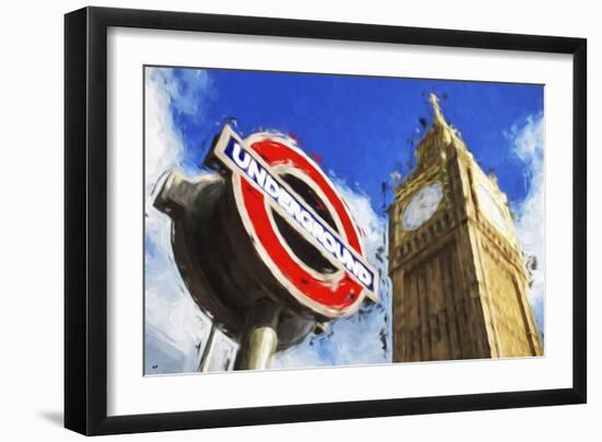 Big Ben Underground - In the Style of Oil Painting-Philippe Hugonnard-Framed Giclee Print