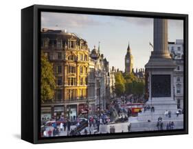 Big Ben, Whitehall and Trafalgar Sqaure, London, England-Jon Arnold-Framed Stretched Canvas