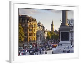 Big Ben, Whitehall and Trafalgar Sqaure, London, England-Jon Arnold-Framed Photographic Print