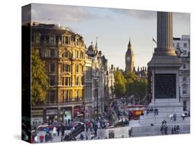 Big Ben, Whitehall and Trafalgar Sqaure, London, England-Jon Arnold-Stretched Canvas