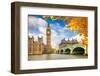 Big Ben with Autumn Leaves, London-sborisov-Framed Photographic Print